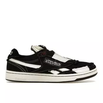 Reebok Market x Club C 85 Pump Black Chalk Unisex Sneakers Core-Black Flash-Red 100069831 36