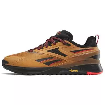 Reebok Nano X3 Adventure Court Коричневые черные кроссовки унисекс Core-Black Neon-Cherry 100033321 40.5