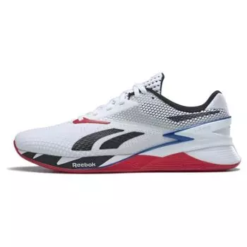 Reebok Nano X3 Белые Синие Красные Кроссовки Унисекс Обувь-Белый Core-Черный Вектор-Синий HQ6687 43