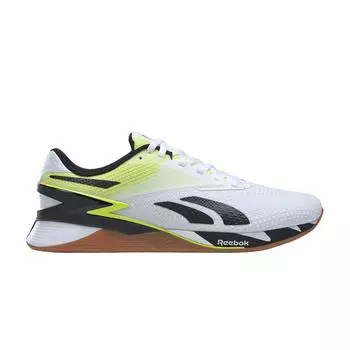 Reebok Nano X3 Желто-оранжевые несовпадающие кроссовки унисекс Белая обувь-Белый оранжевый-клеш HP6073 42.5