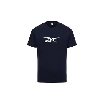 Reebok Nautical Breathable Outdoor Classic Logo Simple Sports Casual Short Sleeve T-Shirt Men Tops Deep-Blue GR8479 M