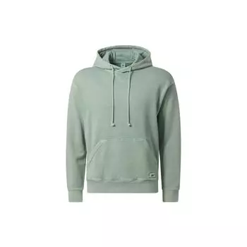 Reebok Однотонная повседневная толстовка с капюшоном унисекс зеленая HS9149 2XS