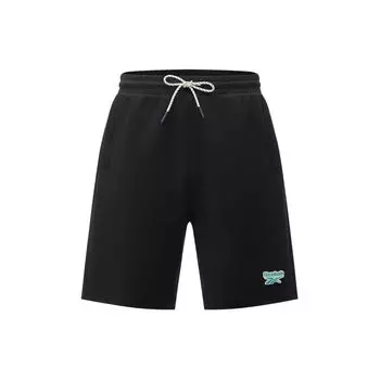 Reebok Однотонные трикотажные повседневные шорты со шнуровкой, унисекс, черные 24SRC607UGH0 M