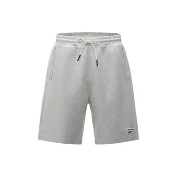 Reebok Однотонные трикотажные повседневные шорты со шнуровкой, унисекс, серые 24SRC607UGG3 XL