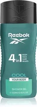 Reebok Освежающий гель для душа Cool Your Body 4 в 1 TU прозрачный
