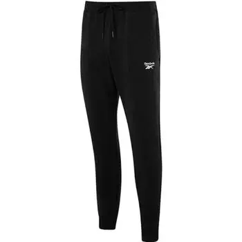 Мужские повседневные брюки Reebok с принтом логотипа и кулиской длиной девять очков, черные GR8491 M