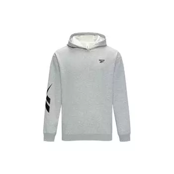 Reebok Повседневный трикотажный свитер с капюшоном и логотипом, унисекс, серый 23REF301UGG4 S