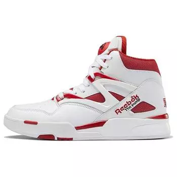 Reebok Pump Omni Zone 2 Бело-красные мужские кроссовки Обувь-Белый Flash-Red Core-Черный HQ1008 45