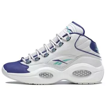 Reebok Question Mid Hornets Мужские кроссовки серые холодно-серые жирно-фиолетовые GW8853 40.5