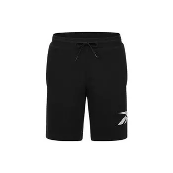 Reebok Short Logo Print Loose Knit Casual Shorts Men shorts Black GV5517 S