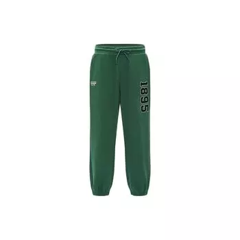 Reebok Simple Breathable Mid Waist Casual Knitted Sports Pants Unisex pants Dark-Green 23FRC651UGL1 S