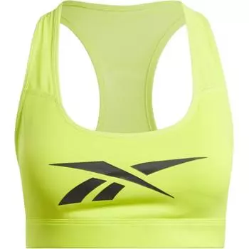 Reebok Simple Slim Fit Comfortable Fitness Yoga Medium Support Sports Bra Women Underwear Fluorescent-Green 100206195 S