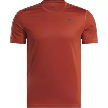 Reebok Simple Sports Training Breathable Comfortable Casual Short Sleeve T-Shirt Men Tops Red 100205977 M