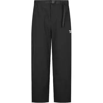 Reebok Solid Color Comfortable Woven Long Pants Casual Pants Unisex pants Black 24FRM601UGH0 M