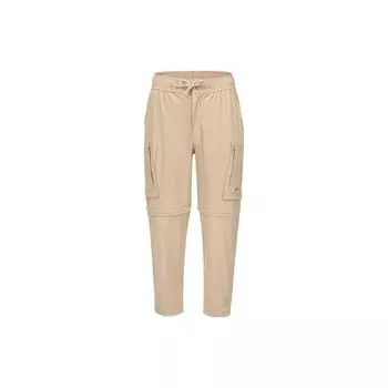 Reebok Solid Color Detachable Lace-Up Casual Pants Men bottoms Light-Khaki 23RCS621MGK0 M