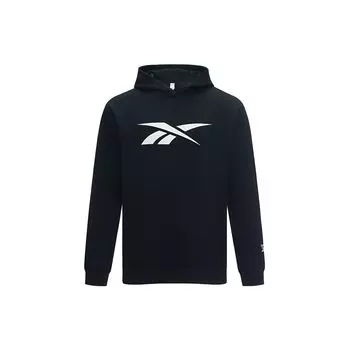 Reebok Solid Color Logo Hoodie Unisex Hoodies Black 23RMF305UGH0 S
