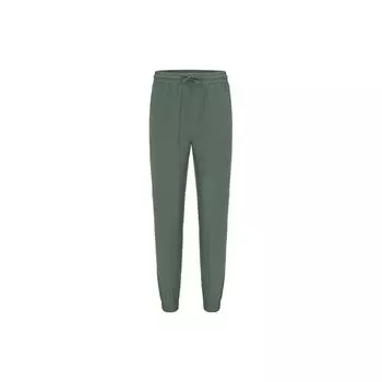 Reebok Solid Color Mid-Rise Tapered Knit Sports Pants Men bottoms Dark-Green 23RMS605MGL1 L