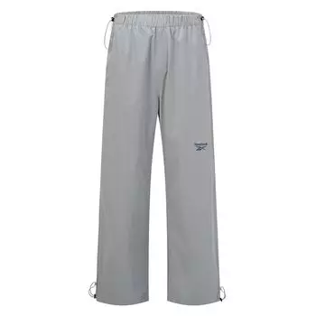 Reebok Solid Color Woven Loose Straight Leg Casual Pants Unisex bottoms Light-Gray 24SRC615UGG5 XL