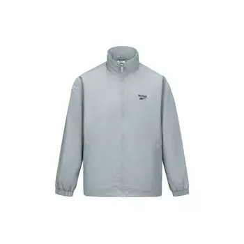 Reebok Sport Fashion Brand Logo Print Lightweight Long Sleeve Jacket Unisex Jackets Light-Gray 24FRM111UGG5 S