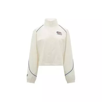 Reebok Спортивная куртка с цветными полосками и воротником-стойкой на молнии, женские куртки цвета «белый» 24SRC104WGW1 S