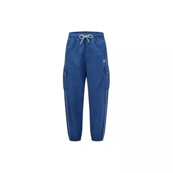 Reebok Спортивные джоггеры унисекс со шнуровкой и цветными вставками сбоку, темно-синие 24SRC611UGB8 M