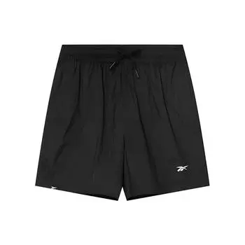 Reebok SS23 Brand Logo Print Solid Woven Five-Point Casual Shorts Women shorts Black 23RMS608W001 S