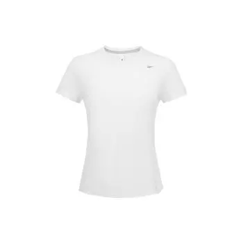 Reebok SS23 Логотип Принт Однотонный Круглый вырез Повседневная футболка Женские топы Белый 23RCS412W100 L