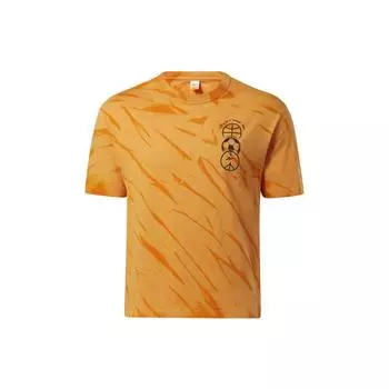 Reebok Striped Casual Crew Neck American Moisture Wicking Classic Fashion Pattern Printed Retro Sports Short Sleeve T-Shirt Unisex T-Shirt IC1952 XXS