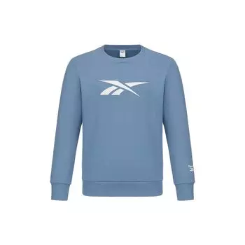 Reebok Свитшот-пуловер с логотипом, однотонный, унисекс, синий HI3372 L