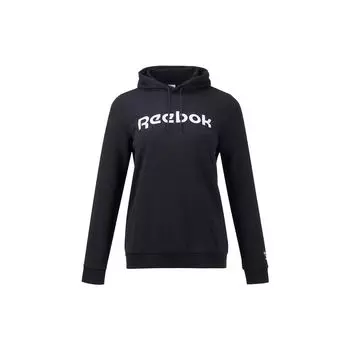 Reebok Толстовка с капюшоном Lettered Slim Fit, женские толстовки, черные GV5519 S