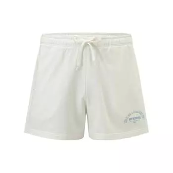 Reebok Трикотажные спортивные шорты с буквенным принтом, женские шорты, белые 24SRM602WGW1 S