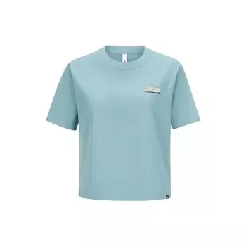 Reebok Укороченная футболка S/S Tee Series с принтом в виде обуви, с коротким рукавом, женские топы, светло-голубые 23RMS404WGB1 M