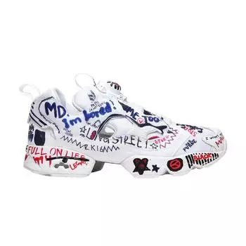 Reebok Vetements x InstaPump Fury Graffiti — белые кроссовки унисекс BS7031
