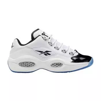 Reebok Вопрос Лакированные Мужские Кроссовки с Черным Носком Белая Обувь-Белый Core-Черный GW8863 45.5