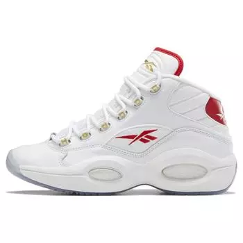 Reebok Вопрос Mid Dr. J Кроссовки унисекс Белая обувь-Белый вектор-Красный GX0230 41