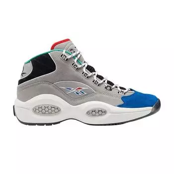 Reebok Вопрос Mid Draft Night Мужские кроссовки Зеленый Mgh-Сплошной-Серый Вектор-Синий GZ7283 42