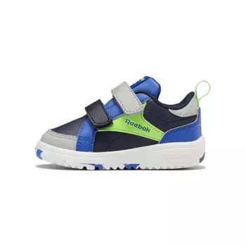 Reebok Weebok Clasp Low Toddler Navy Solar Lime Camo Детские кроссовки Синий вектор-Темно-синий суд-синий GZ0872 21