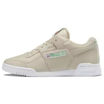 Reebok Workout Plus Vintage нескользящие прочные низкие кроссовки унисекс бежевые FZ6026 35