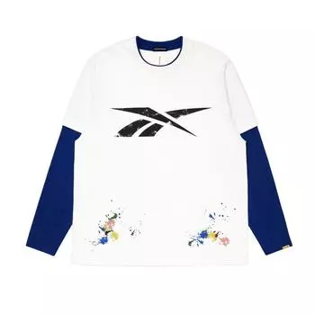 Reebok X Randomevent Loose Fashion Long Sleeve T-Shirt Unisex Tops White 24SRL501UGW0 L