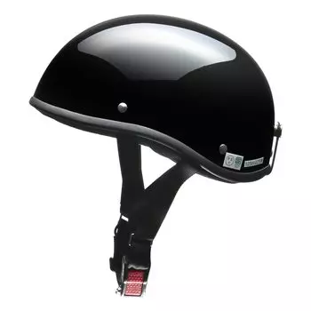 Reed Industries ELZO Half Helmet Free Size Black Metallic чёрный