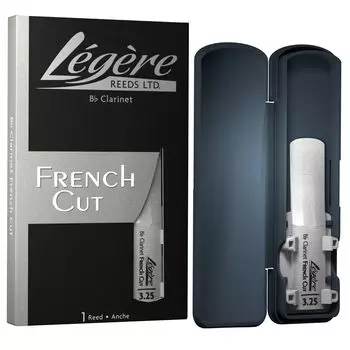Reeds Bb Clarinet French Strength Premium Synthetic Woodwind Reed Lgre - Reed, Cut, 3.25 (BBF3.25) -