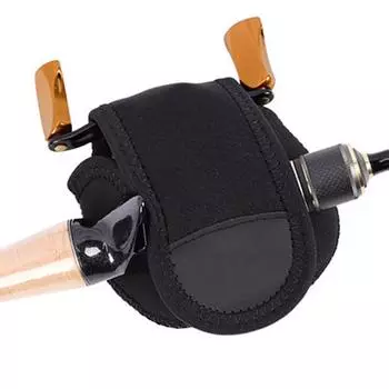 Reel Cover Neoprene Fishing Reel Protective Spinning Reel Case Fishing Reel Bag Baitcasting Reel чёрный