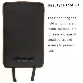 Reel tool kit Electrical tools insert bag Canvas Oxford tool bag Tool bag Hardware toolbox чёрный