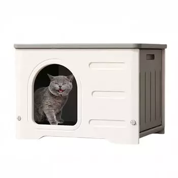 Reelyo Cat Cat Pet Small Экологически чистый бродячий кот All Blanket Cold Pet Легко милый Дом, Дом, Дом, Собака, Пластик, На открытом воздухе, В помещении, серый