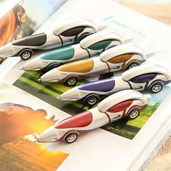 Refill Ball Pen Cartoon Kids Toy Child Gift Car Shape Pen Drawing Toys Ballpoint Pen Racing Car Pen красный