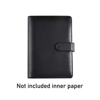 Refillable Loose Leaf Notebook Cover PU Leather Journal Agenda Planner Cover Writing A6