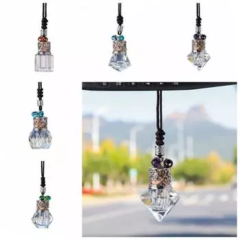 Refillable Pendant Glass Bottle Hanging String Empty Glass Diffuser Bottles Home Decoration Style 3