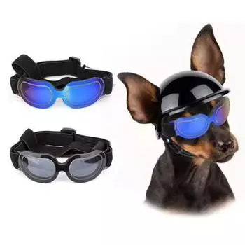 Reflection Dog Sunglasses Adjustable Strap Puppy Goggles Versatile Pet Eye Wear for Small Dog чёрный