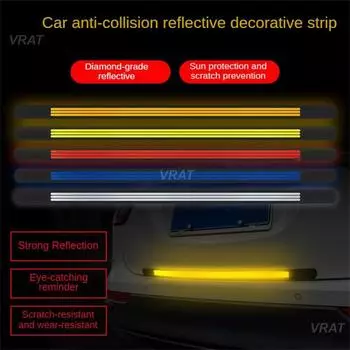 Reflective Anti-collision Strips Fashionable Visual Alert Unique Design Prevent Rear-end Collisions Highly Visible Car Safety
