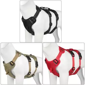 Reflective Big Dog Harness Adjustable Pet Chest Harness Explosionproof for Labrador Harnesses Small Large Dogs Traction Supplies S красный